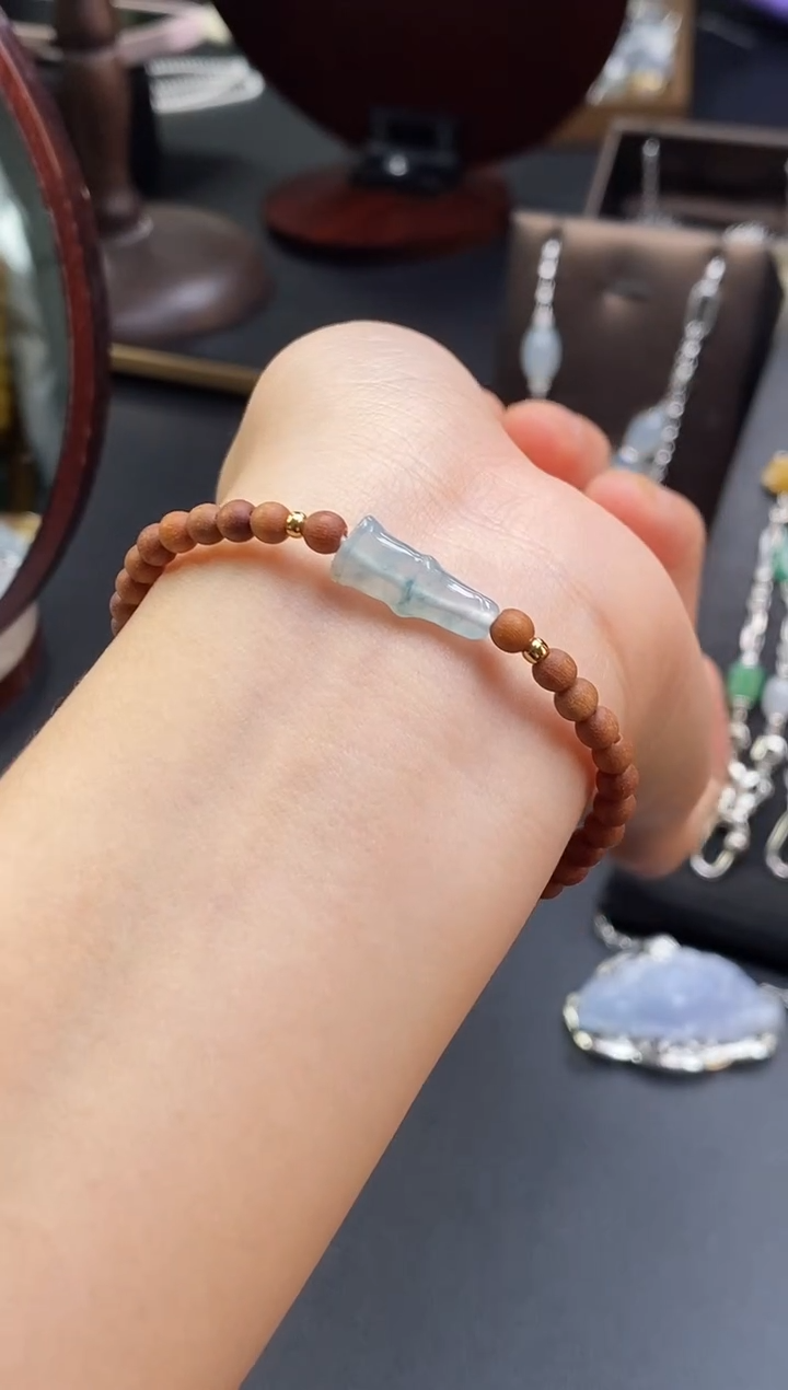 颈饰银S925镶嵌翡翠18318