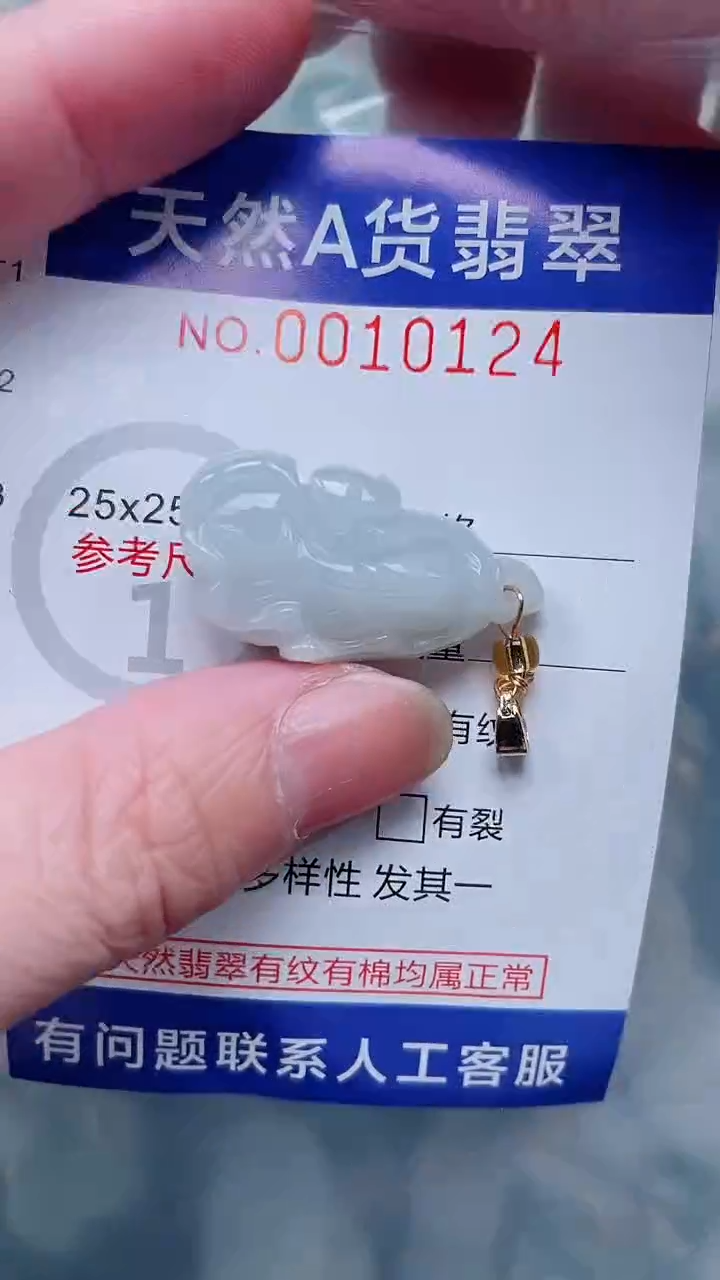 翡翠未镶嵌吊坠(不含链)1