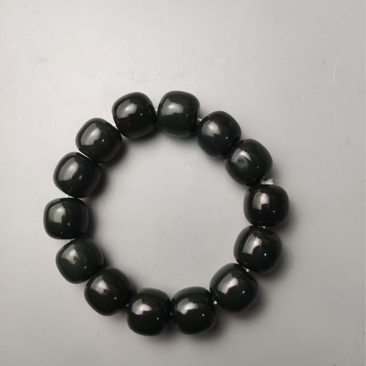 和田玉桶珠手串（卡16）1087