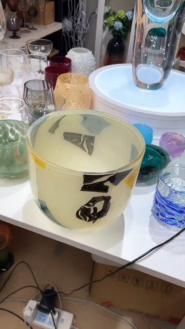 【闪购商品】水晶玻璃高16口18琉璃花瓶
