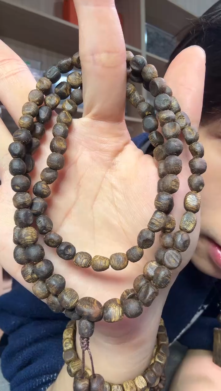 沉香手串06沉水咖啡豆多圈20克+ 多样性发其一