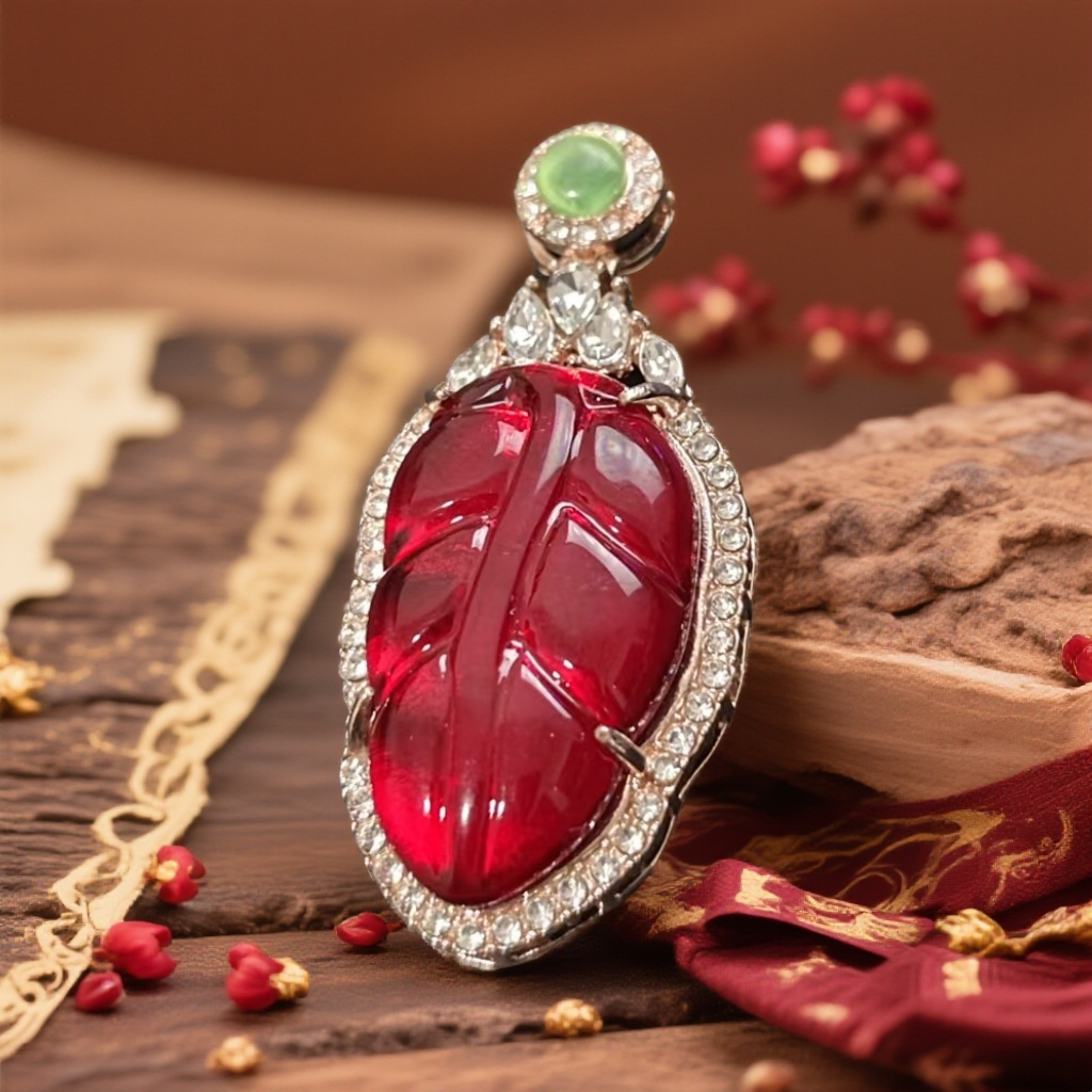 【高端甄选】精美时尚款红叶子吊坠CT37