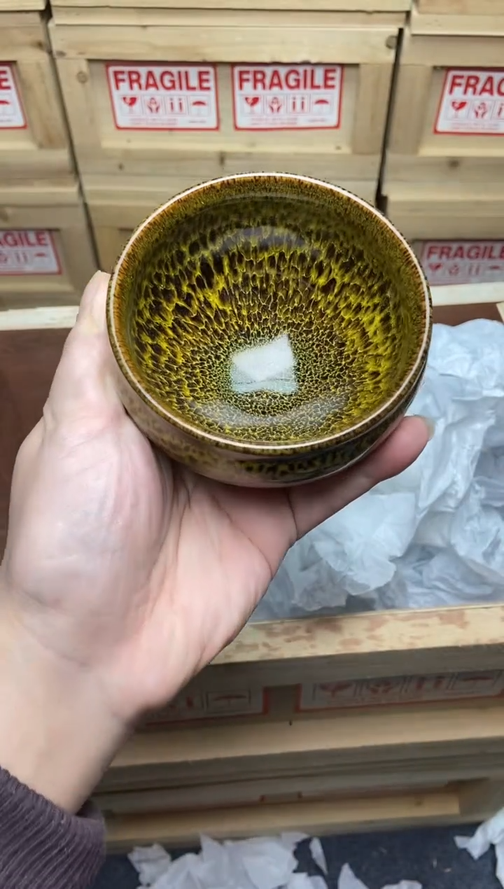 茶盏金玉满堂 将军建盏主人杯