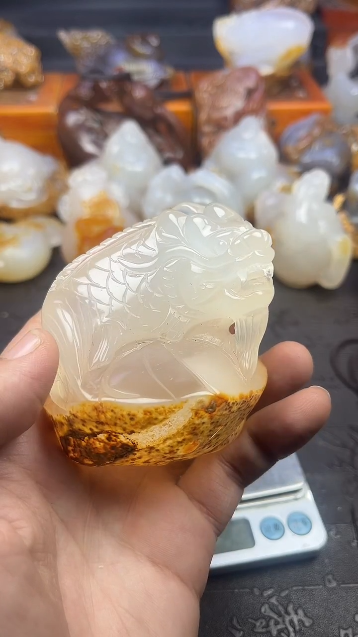 【闪购商品】玛瑙/玉髓摆件未镶嵌1