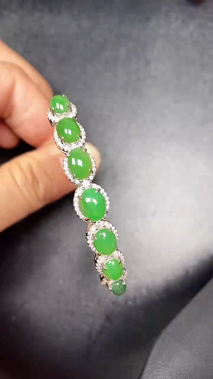 银S925镶嵌戒指翡翠9800