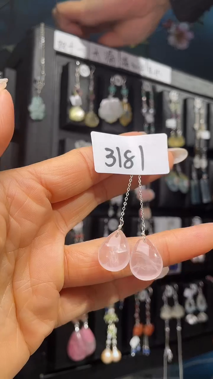 银S925镶嵌耳饰紫晶喜欢拍