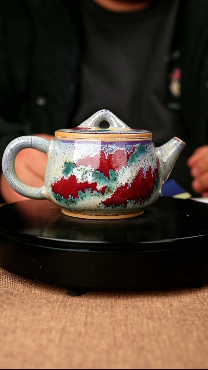 【闪购商品】599#国工一级品原矿钧瓷炉钧釉汉瓦壶