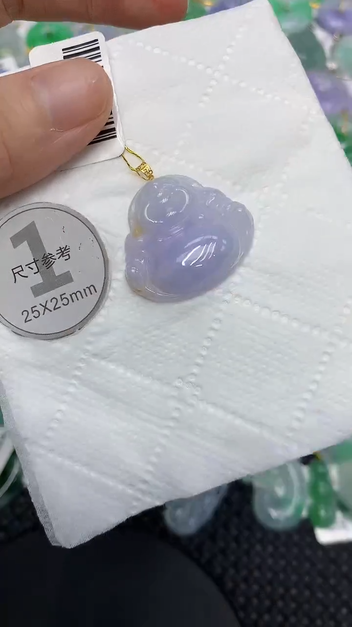颈饰18K金镶嵌翡翠11111111