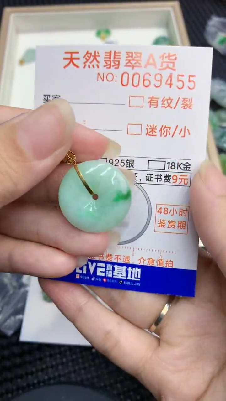 【闪购商品】翡翠颈饰18K金镶嵌            8