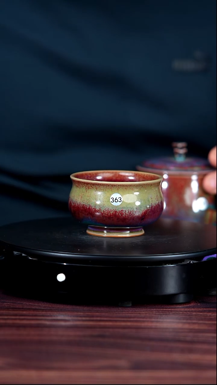 363#李盼龙一级品原矿钧瓷卢氏杯