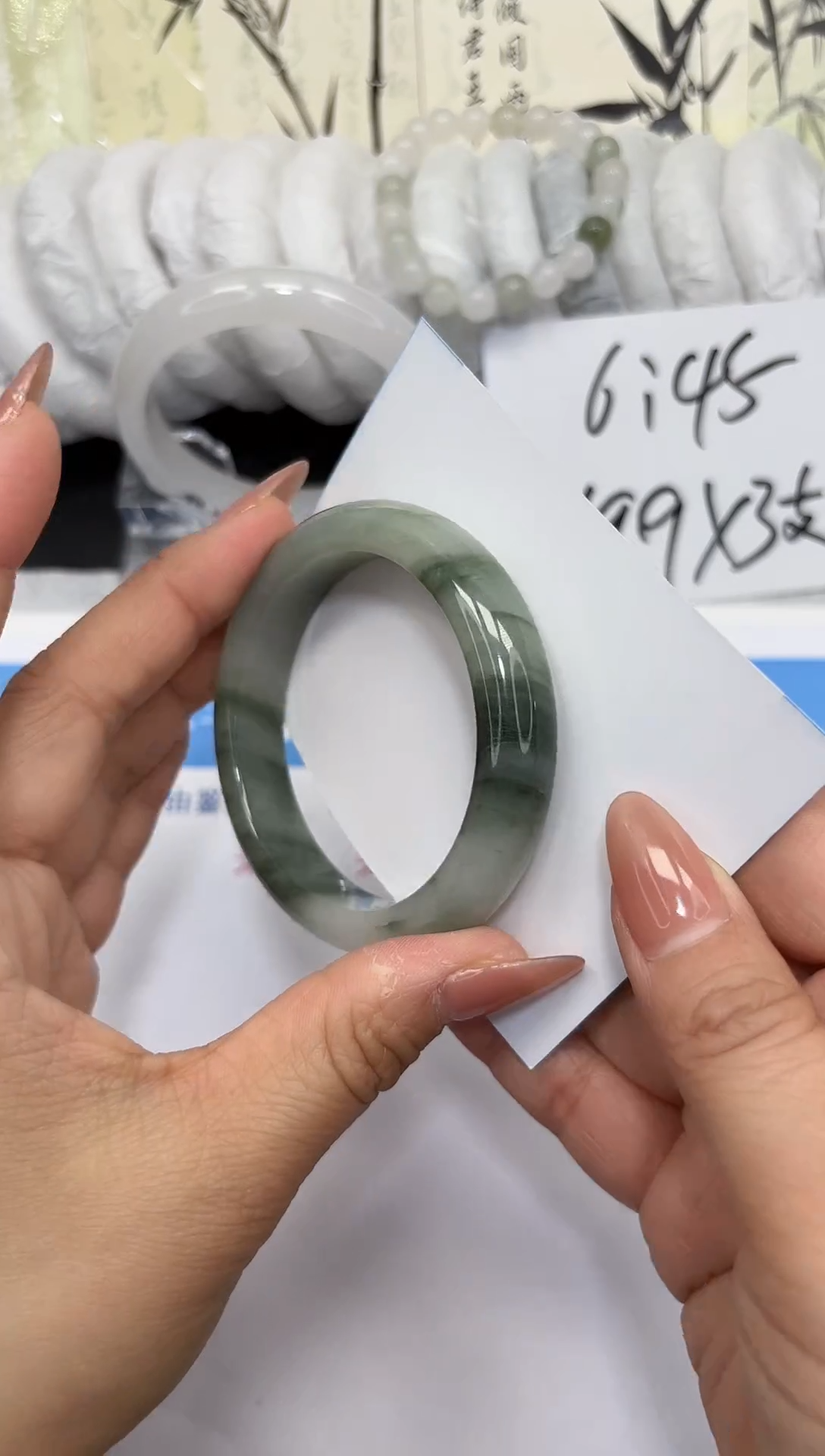 未镶嵌手镯石英质玉A59-53/54/55
