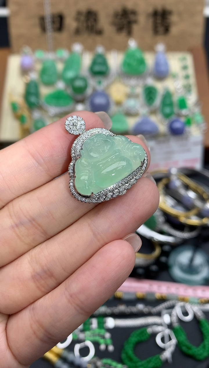 【闪购商品】翡翠颈饰18K金镶嵌266-中国好珍宝