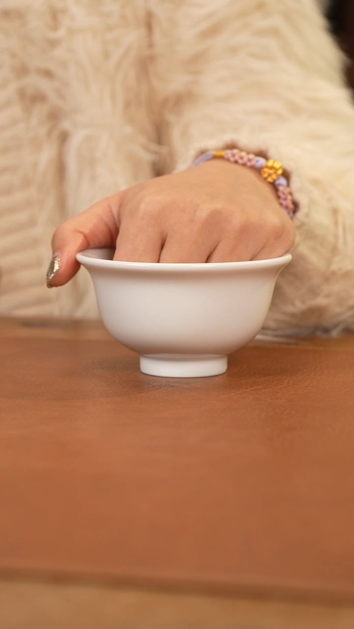 【闪购商品】杯景德镇白胎压手杯