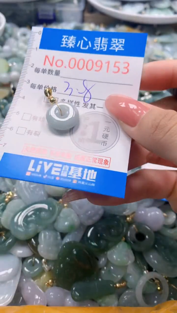 翡翠未镶嵌颈饰9153