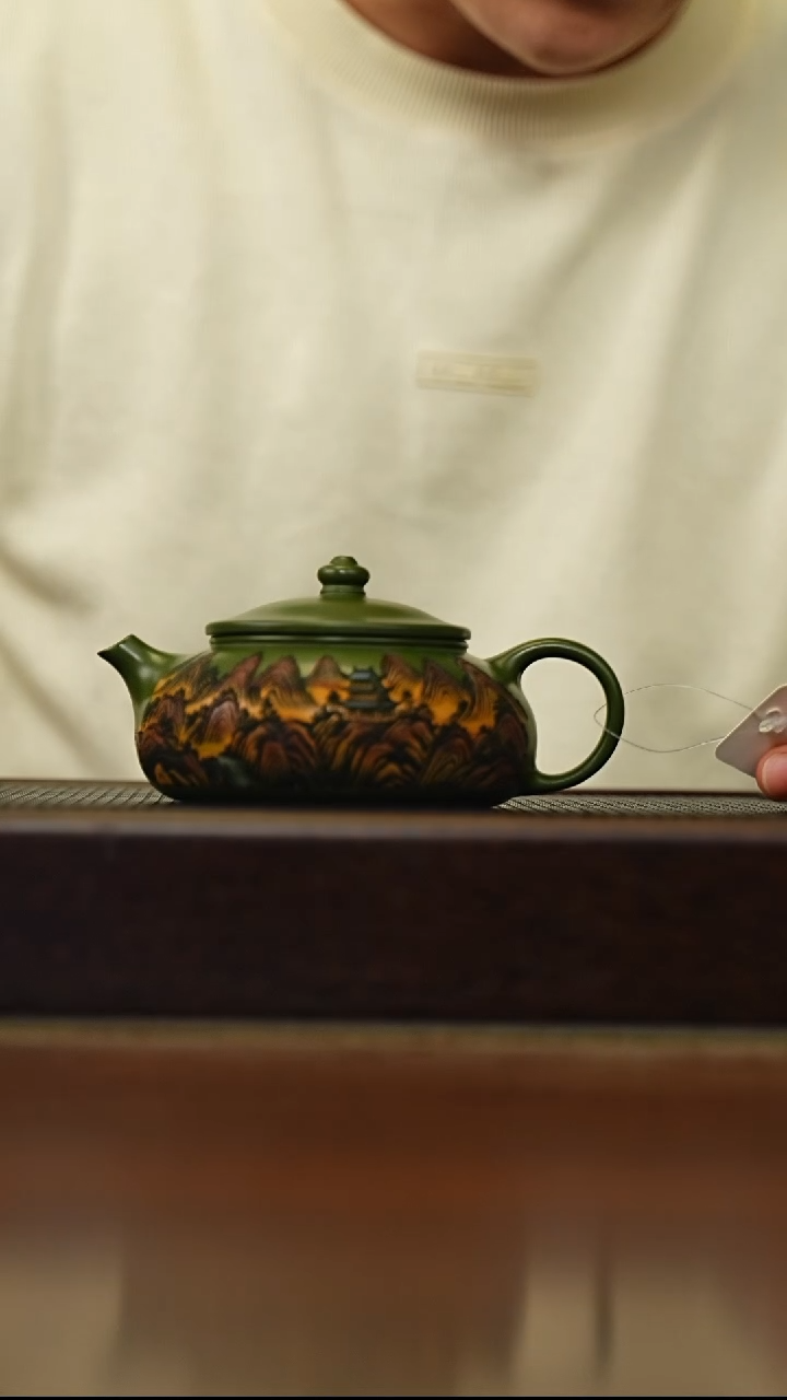 茶壶紫砂宜兴原矿 手工 紫砂壶容量220CC