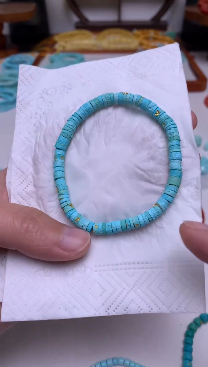 未镶嵌绿松石手链15