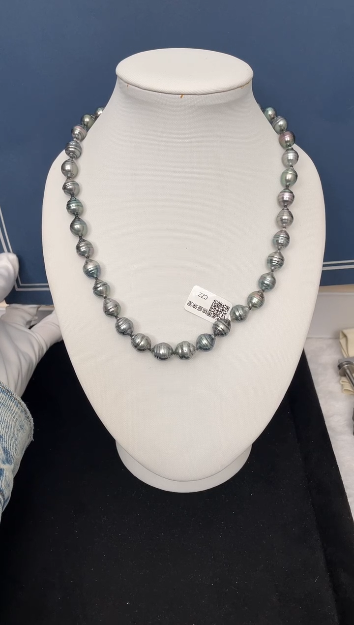 【闪购商品】海水珍珠颈饰未镶嵌大溪地螺纹8-11mm（多样性发一）