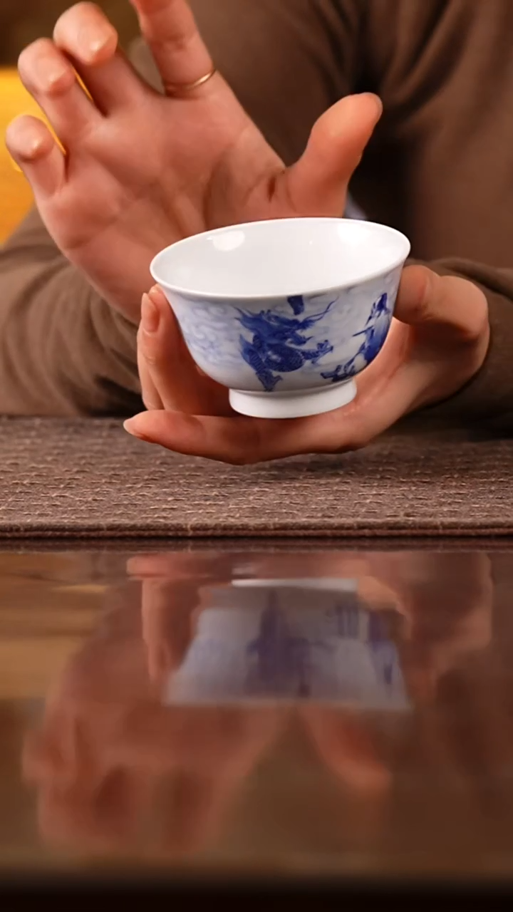 瓷燕鸿开物青花-画龙点睛图片