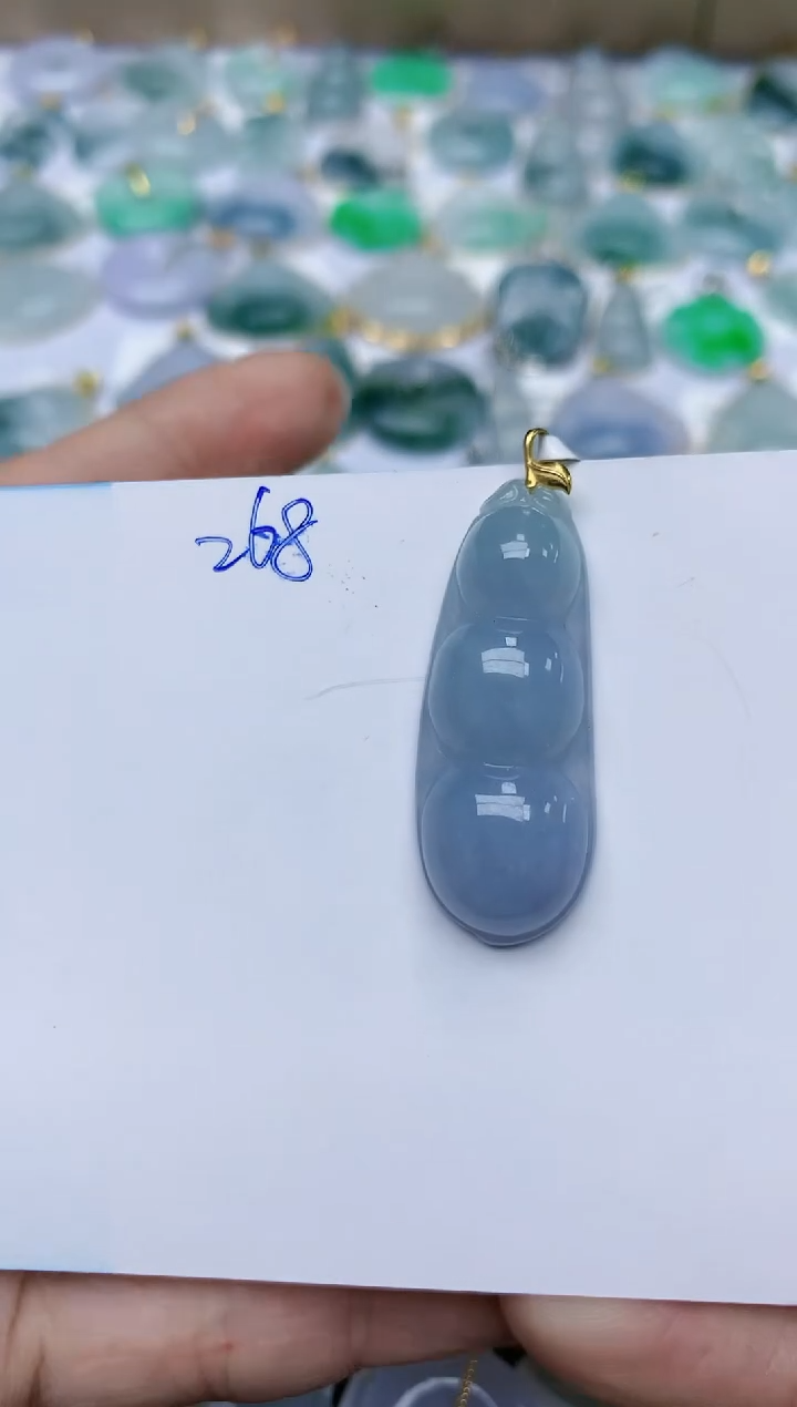 【闪购商品】翡翠颈饰18K金镶嵌天然翡翠A货    268