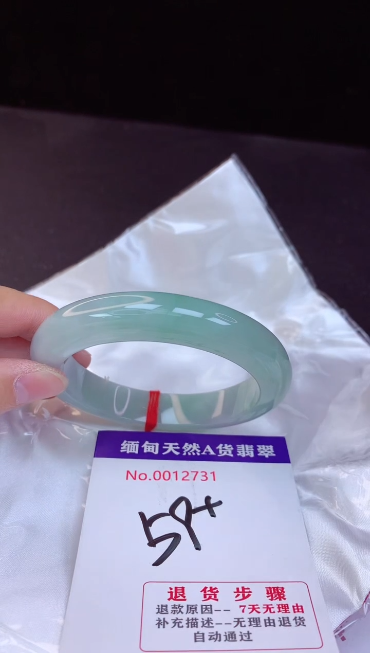 【闪购商品】翡翠手镯未镶嵌59+             