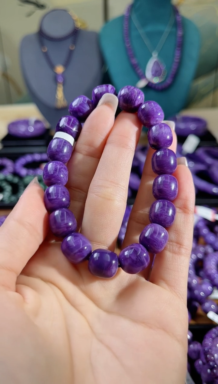 【闪购商品】查罗石（紫龙晶）手串未镶嵌.