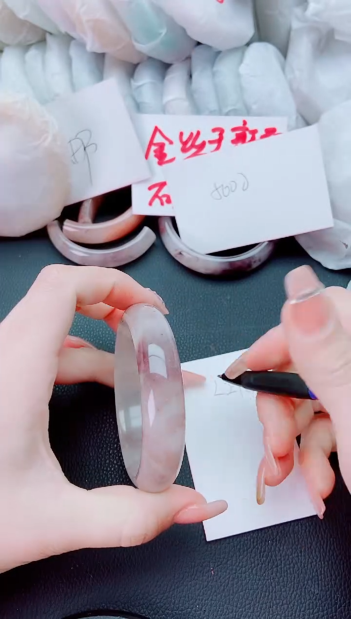 【闪购商品】石英质玉手镯未镶嵌L295-59-60