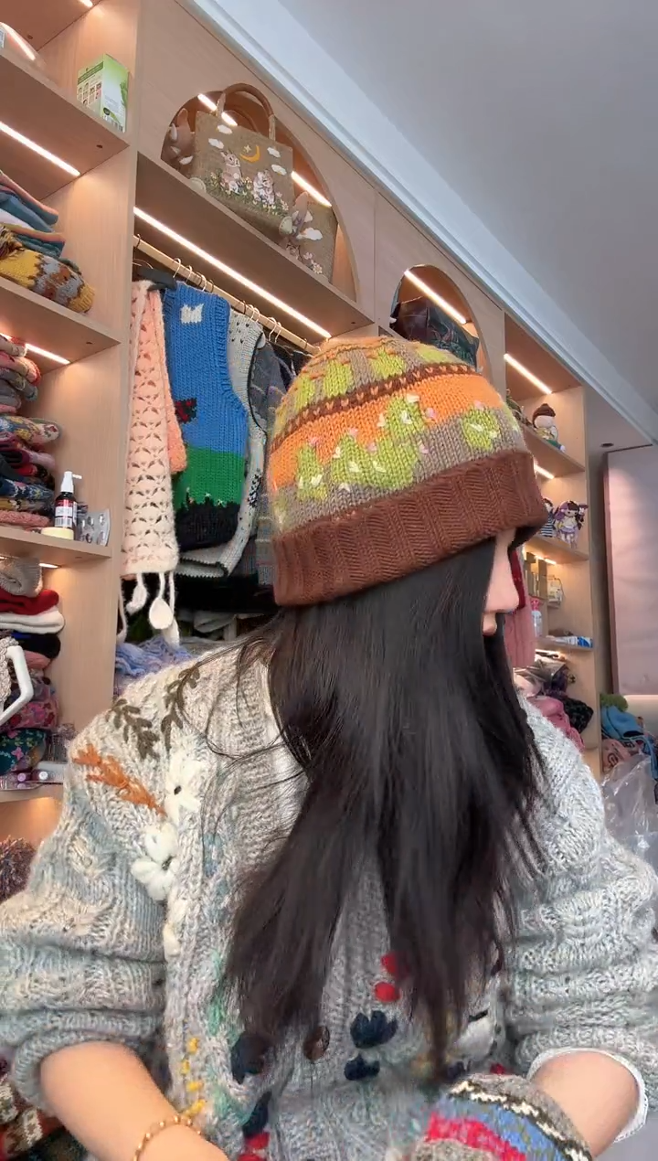 羊毛美拉德仙人掌帽