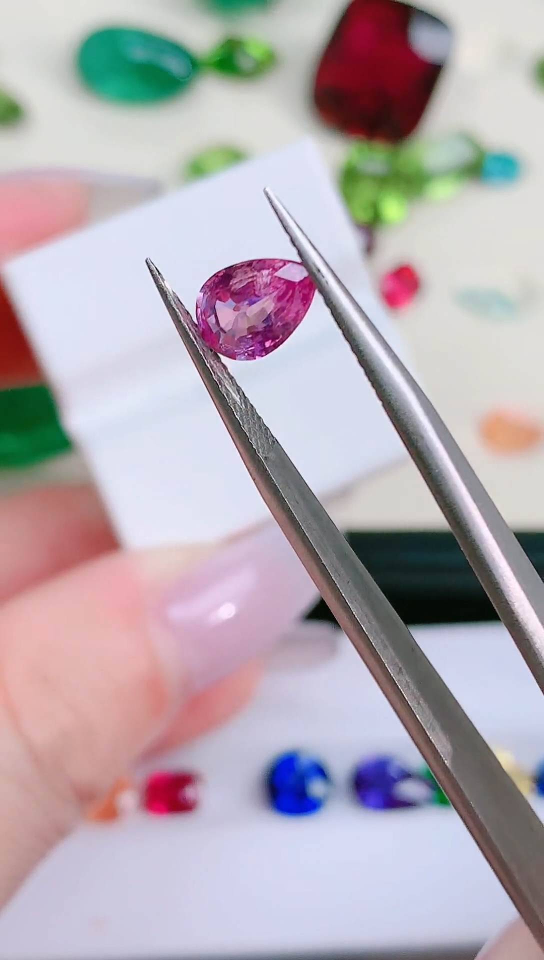 裸石蓝宝石斯里兰卡粉蓝宝石1.22ct