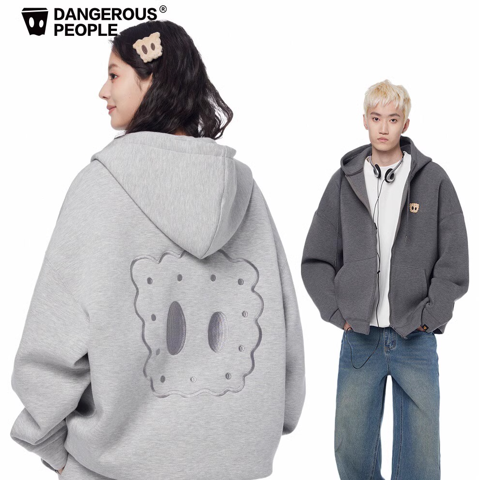 Dangerouspeople薛之谦dsp空气层棉感休闲保暖潮宽松百搭开衫卫衣