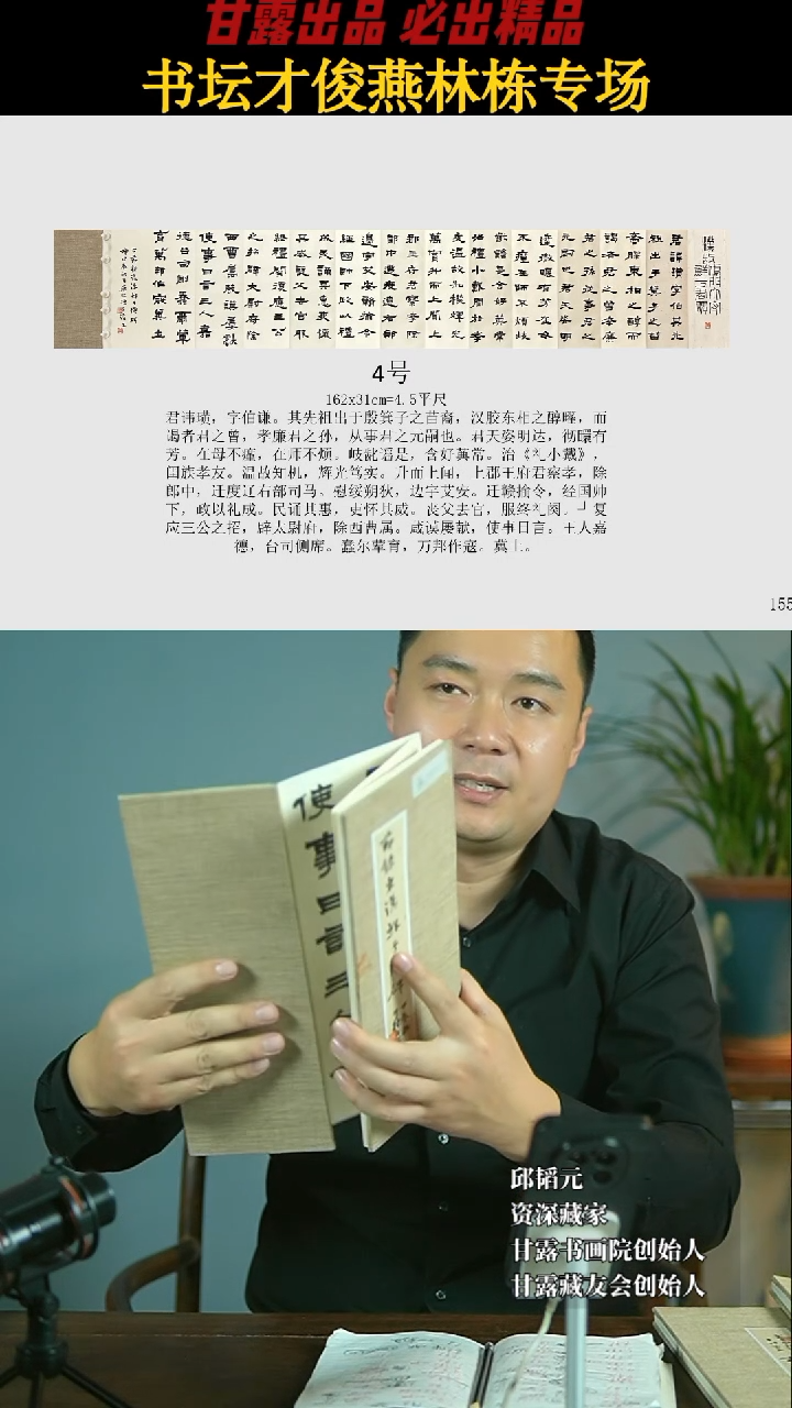 【闪购商品】书法燕林栋册页4号1550甘露美术馆