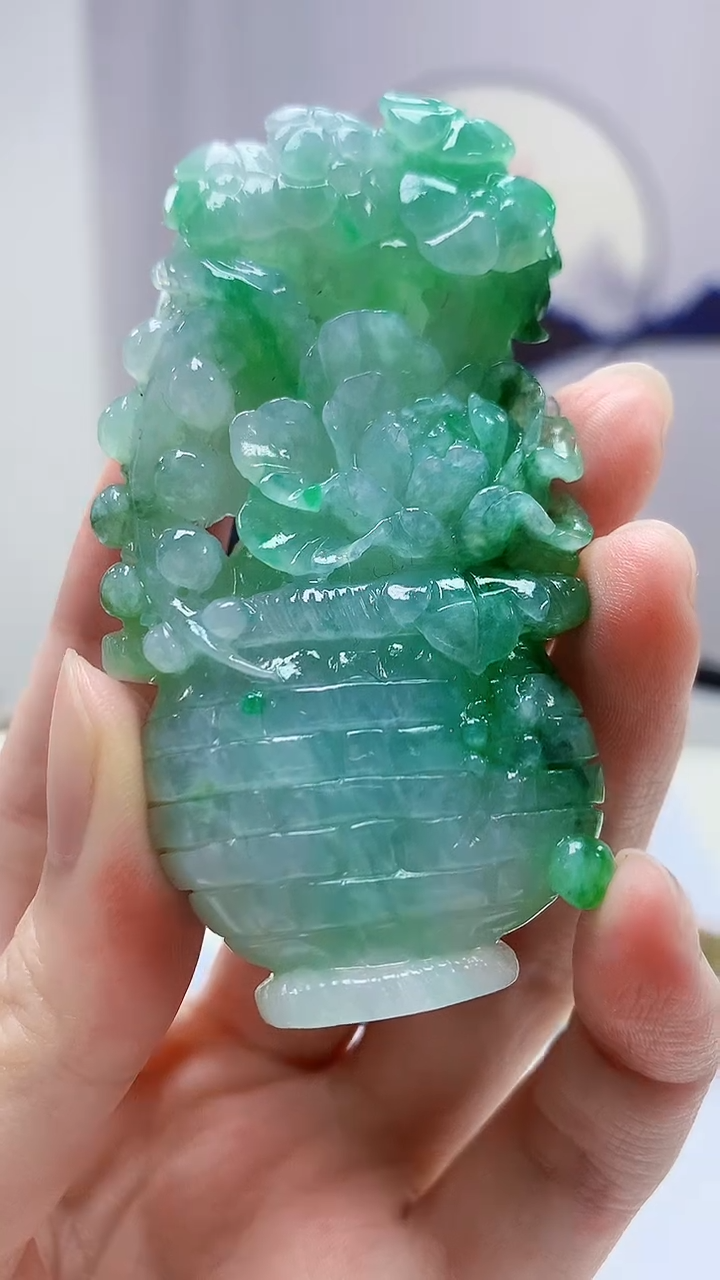 定制翡翠未镶嵌火*火4812zm-毛货挂件