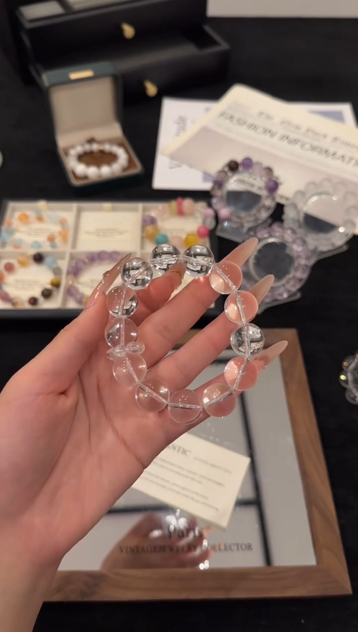 未镶嵌手链水晶白水晶x3122