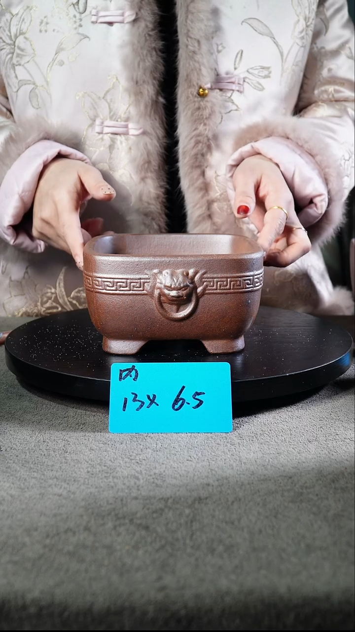 B0035宜兴紫砂花盆