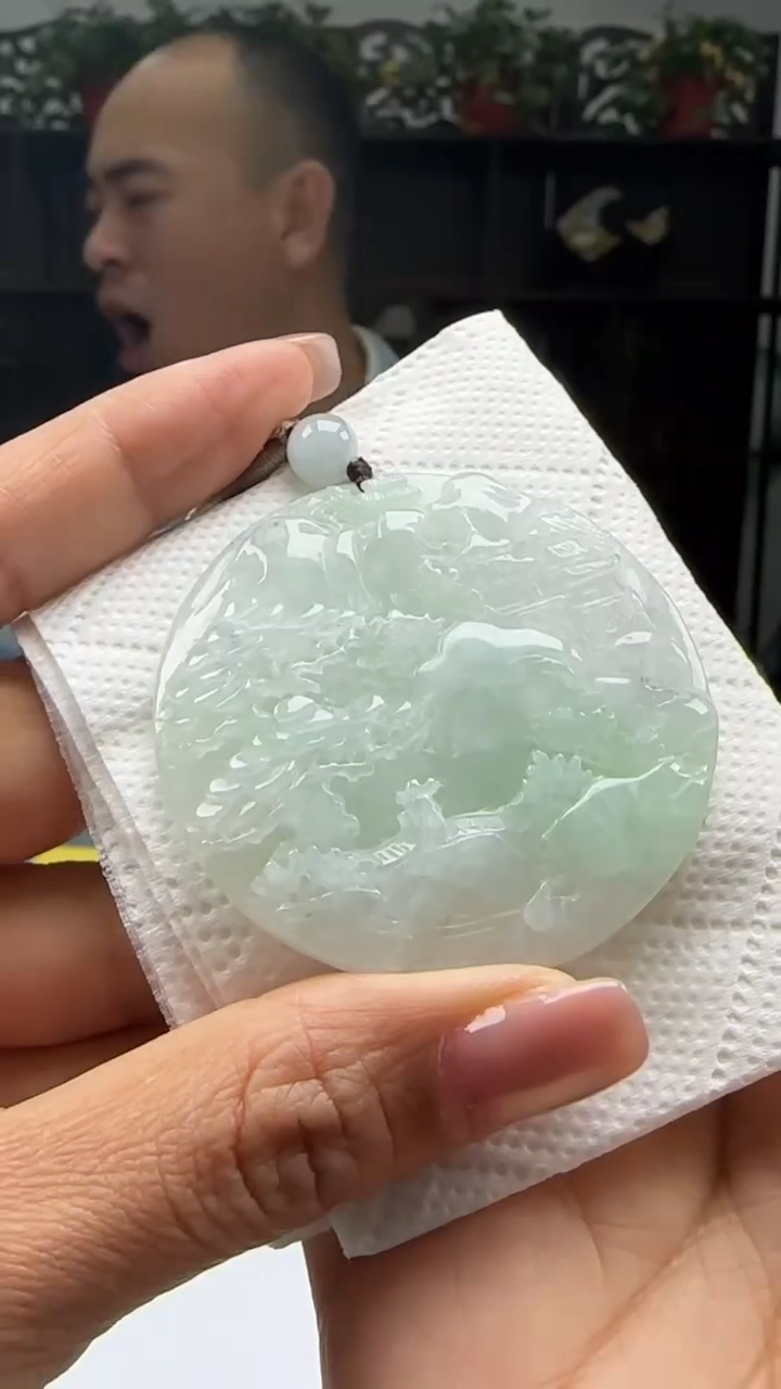 【闪购商品】翡翠颈饰未镶嵌天然翡翠A货吊坠
