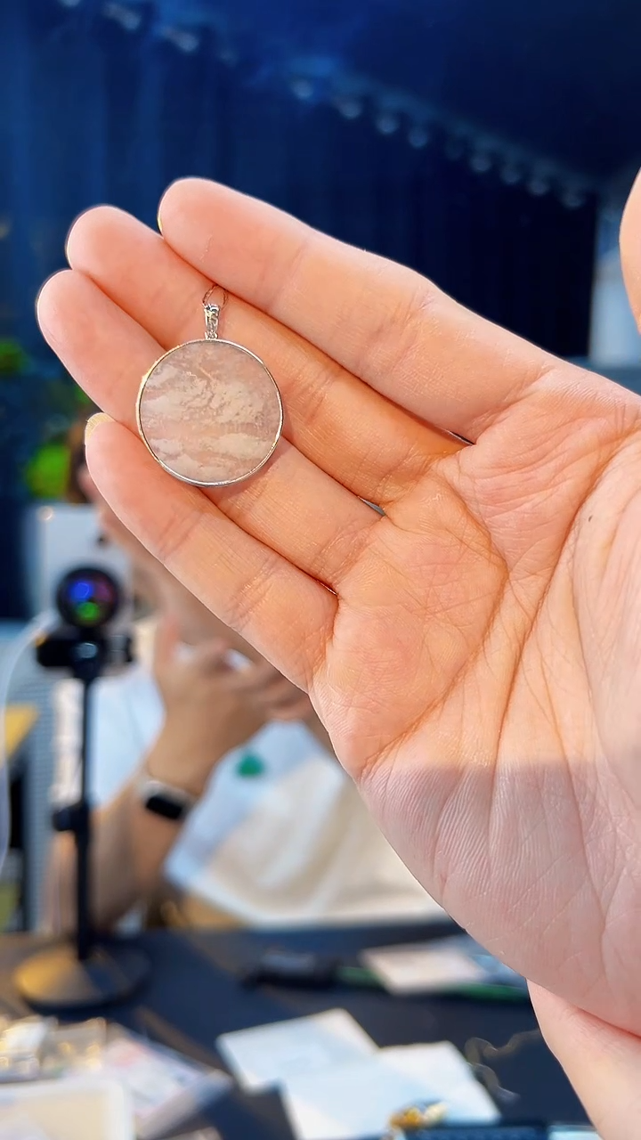 翡翠18K金镶嵌颈饰缅料A货/支持复检/一件