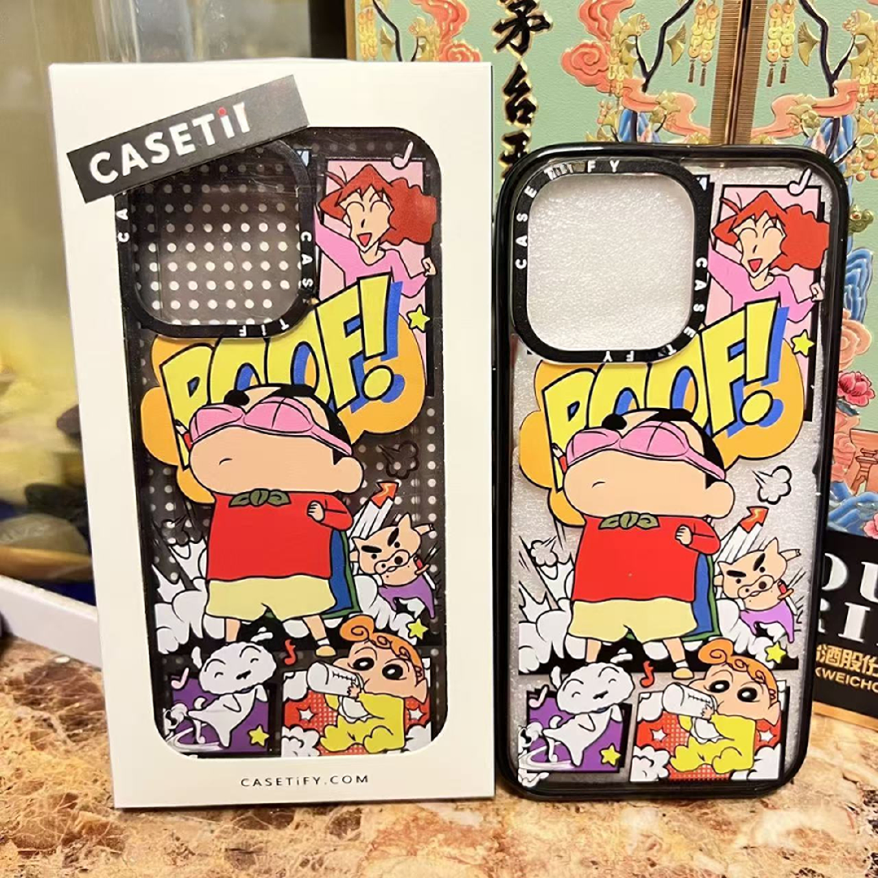 caseti新款蜡笔小新iPhone16promax手机壳15/14/13全包1透明