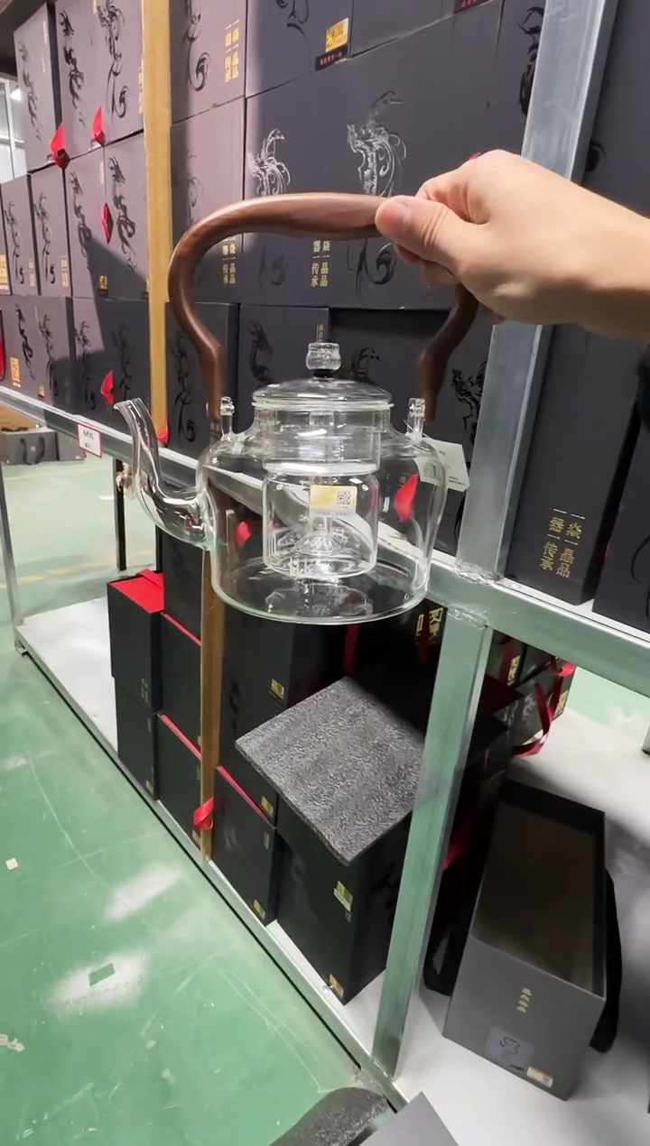 将军壶实木把手 蒸煮一体  晶焱金标