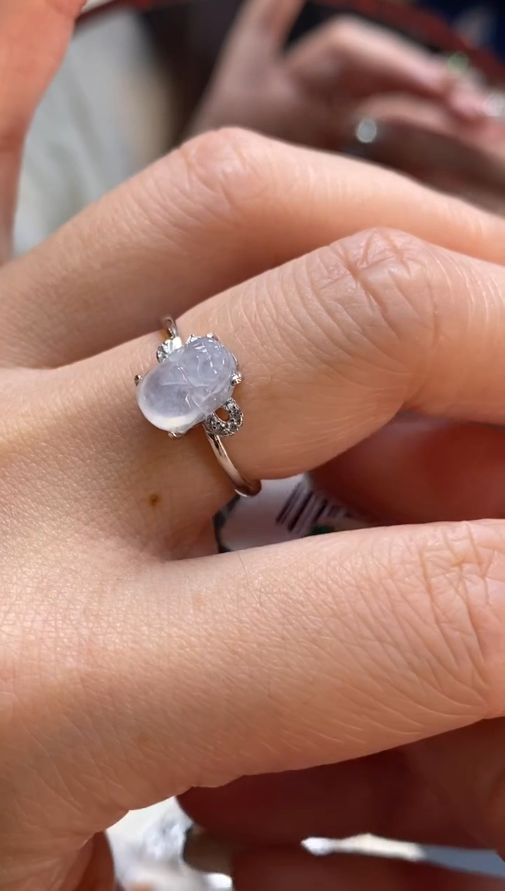 颈饰银S925镶嵌翡翠净货17795