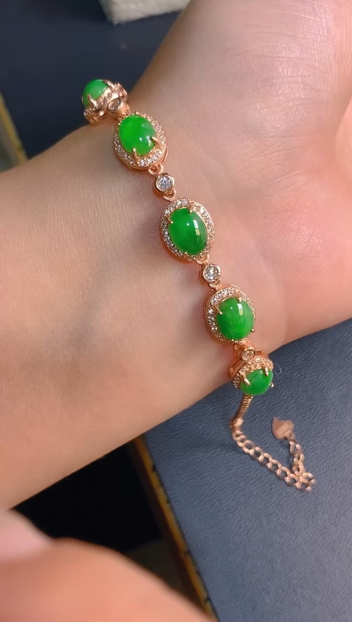 【闪购商品】翡翠耳饰银S925镶嵌天然A货翡翠1