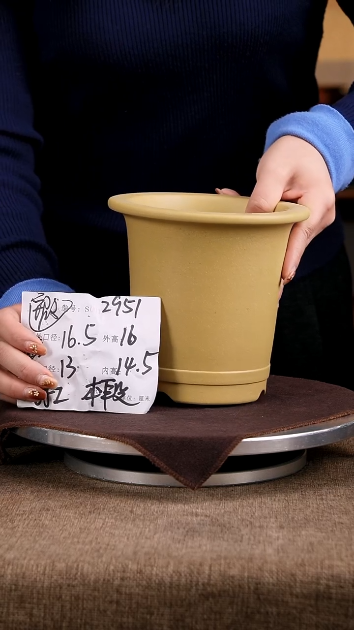 紫砂花盆2951微瑕老盆花卉工艺