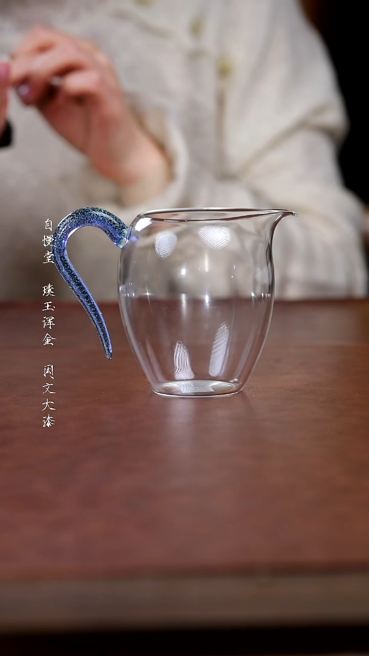 陶瓷自慢堂蓝亮片蛋盅