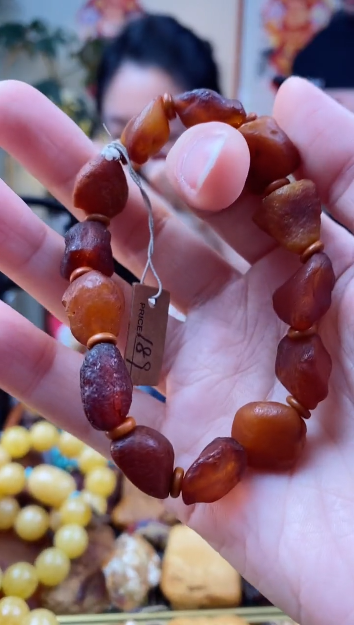 【闪购商品】琥珀手串未镶嵌手串