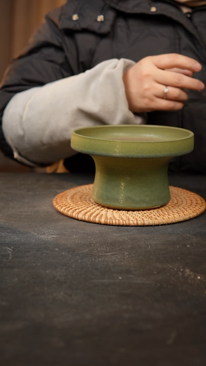 【闪购商品】瓷片泥泥手工花盆口15