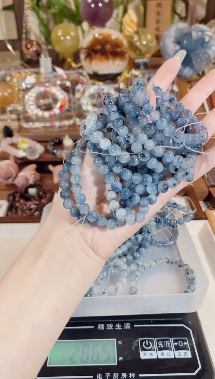 水晶手链未镶嵌SS081（7-8mm）多样性发一 颜色微差