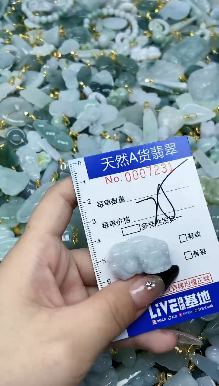 【闪购商品】翡翠颈饰未镶嵌天然A货翡翠
