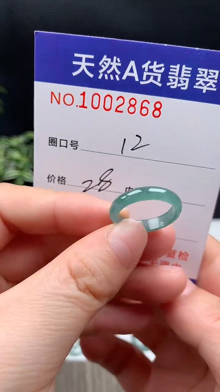 未镶嵌戒指翡翠12#