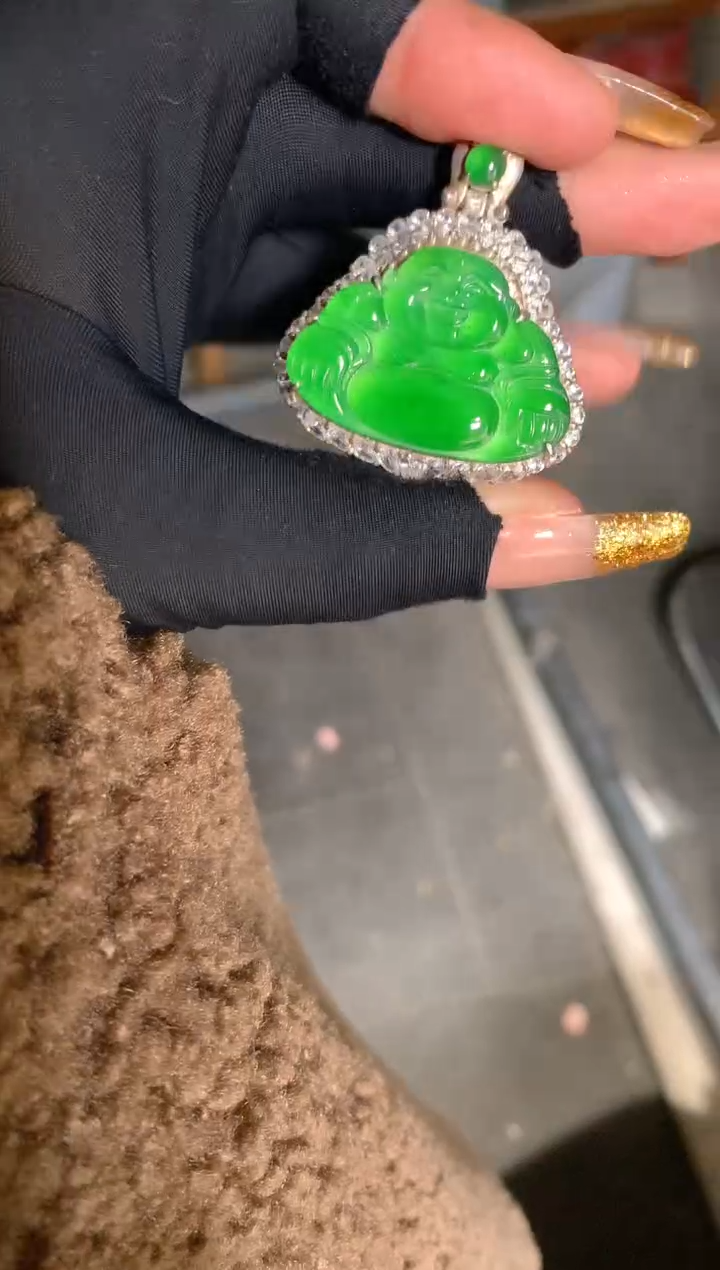 【闪购商品】定制翡翠银S925镶嵌55定制翡翠-多样性发货（发其一）