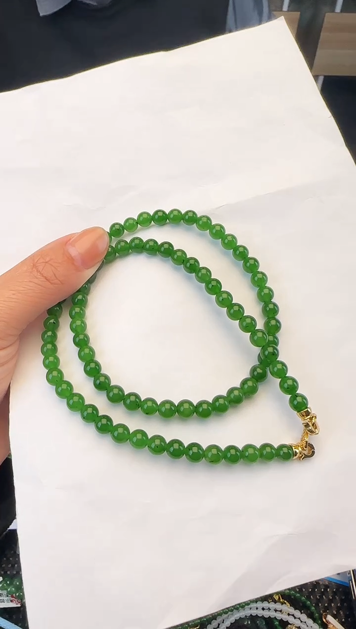 颈饰未镶嵌和田玉卡6锁骨链