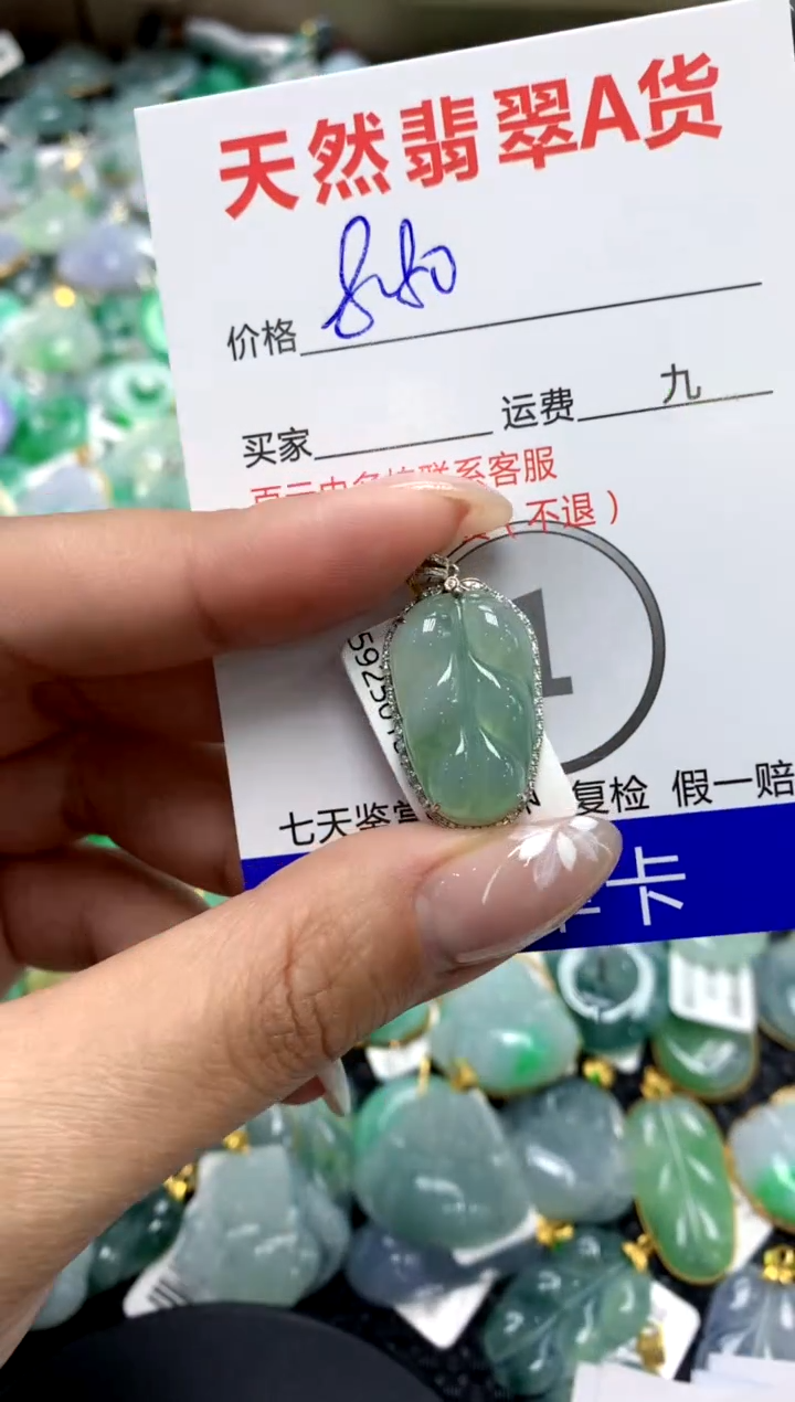 【闪购商品】翡翠颈饰18K金镶嵌1111111111111111