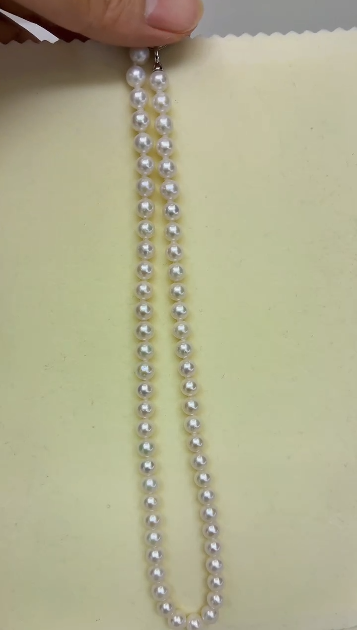 银S925镶嵌DA淡水珍珠项链 d200